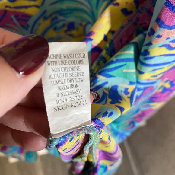 World Market Euphoric Jungle Multicolor Abstract Kimono Colorful Tropical OS - Picture 8 of 11